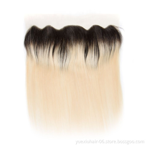 8A 10A Grade Cuticle Aligned 1B/613 Virgin Hair Blonde Straight Hair Bundles Mink Human Malaysian Hair